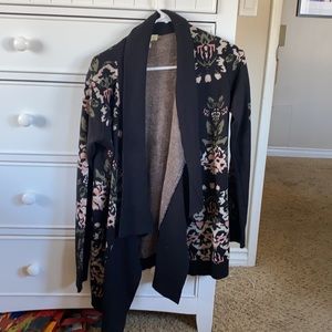Urban Outfitters floral cozy cardigan